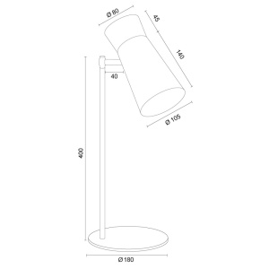 Lampa cu spot directionabil LORD 8875 negru - Img 11