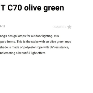 Lampa cu tarus exterior IP65 SAIGON OUT C70 olive green - Img 5