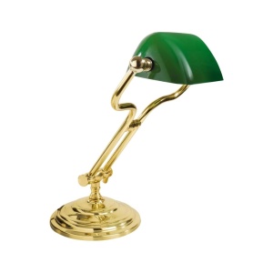 Lampa de birou din alama design clasic Banker