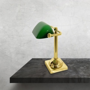 Lampa de birou din alama design clasic Compact Banker - Img 2