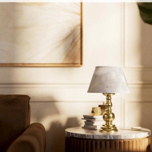 Lampa de masa clasic elegant din alama masiva Flemish - Img 11