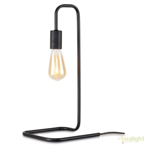Lampa de masa design modern London negru LONDON/T/B 48092 universul-luminii.ro