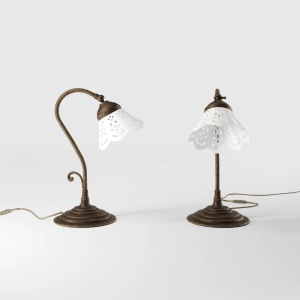 Lampa de masa din alama si abajur ceramic Zefira - Img 10
