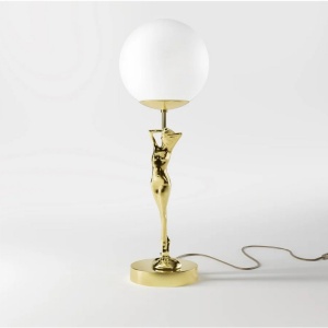 Lampa de masa figura feminina din alama Donne - Img 11