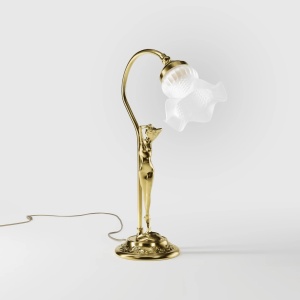 Lampa de masa figura feminina din alama Donne - Img 13