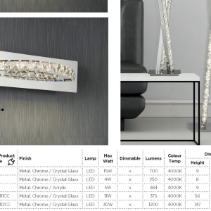 Lampa de masa LED moderna design elegant Clover EU2111CC SRT - Img 4
