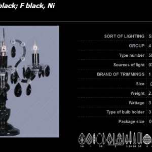 Lampa de masa Maria Theresa, cristal Bohemia S34 501/03/1 65922 universul-luminii.ro