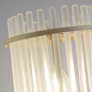 Lampa de masa metal sand, tije din sticla Swizzle - Img 2