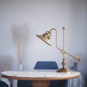 Lampa de masa stil industrial din alama personalizabila Alice