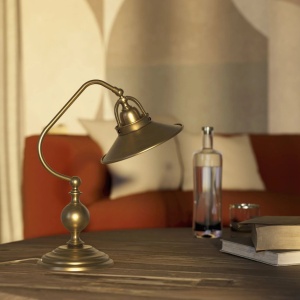 Lampa de masa stil industrial din alama personalizabila Alice - Img 2