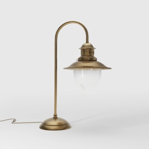 Lampa de masa stil nautic din alama si sticla Al Mare