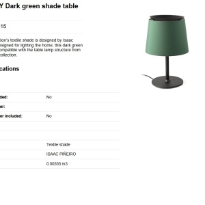 Lampa de masa / Veioza moderna design elegant SAVOY negru/verde 189892 universul-luminii.ro