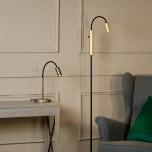 Lampa de podea cu spot mini GU10 Ciara bronz - Img 2