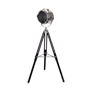 Lampa de podea cu trepied design industrial Chrome steel - Img 4