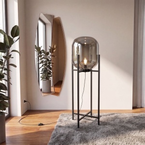 Lampa de podea design modern LUX Smoked mirror
