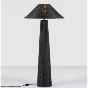 Lampa de podea din ratan sintetic pentru exterior Plom negru - Img 10