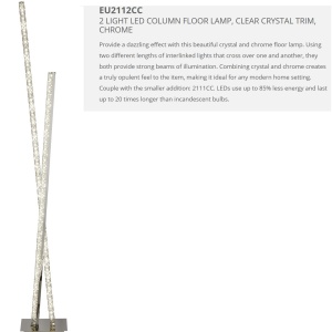 Lampa de podea LED moderna design elegant Clover EU2112CC SRT - Img 3