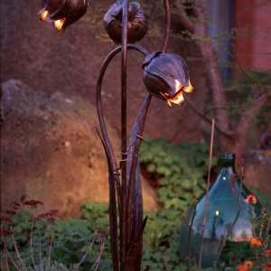 Lampa iluminat exterior din fier forjat design lalea AL 6533 55022 universul-luminii.ro
