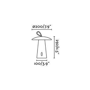 Lampa LED portabila iluminat exterior decorativ IP54 TASK 189662 universul-luminii.ro