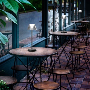 Lampa LED portabila pentru iluminat exterior Lolita tl cafenie 55792 universul-luminii.ro