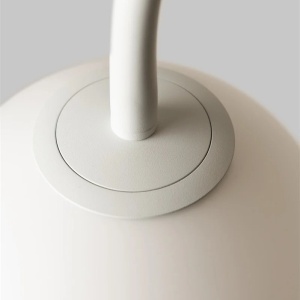 Lampa podea din travertin natur si sticla alba Tivoli 248722 universul-luminii.ro