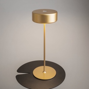 Lampa portabila cu baterii AI design auriu 231132 universul-luminii.ro