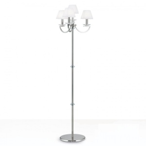 Lampadar cristal Swarovski elegant de lux Avala nickel plated H-158cm 95762 universul-luminii.ro