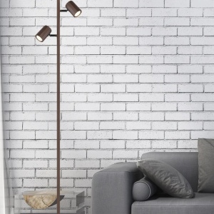 Lampadar cu 2 Spoturi directionabile JAMES bronz 162052 universul-luminii.ro