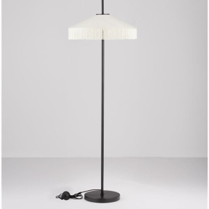 Lampadar cu abajur din catifea si franjuri bej VELVY - Img 10