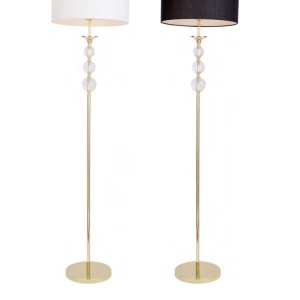 Lampadar design elegant REA alb/auriu - Img 3