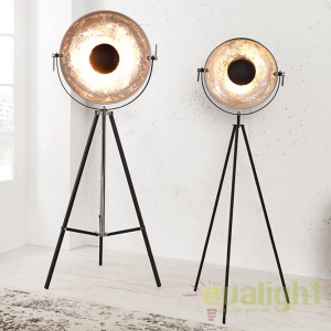 LAMPADAR DESIGN RETRO Studio negru/ argintiu A-36619 VC 181642 universul-luminii.ro