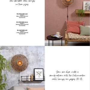 Lampadar din bambus Bali M natur, 60cm 194062 universul-luminii.ro