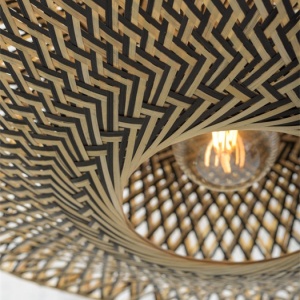 Lampadar din bambus Bali M natur, 60cm 89422 universul-luminii.ro