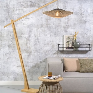 Lampadar din bambus KALIMANTAN orizontal L natur, 60cm 89042 universul-luminii.ro