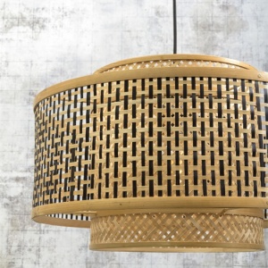 Lampadar eco din bambus Bhutan big natur, 50cm 194722 universul-luminii.ro