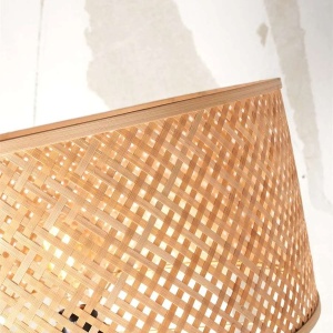 Lampadar eco din bambus cu polita Java nat/50x22, nat 181272 universul-luminii.ro