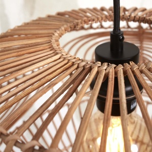 Lampadar eco din bambus cu ratan Madeira nat/48cm, nat 213342 universul-luminii.ro