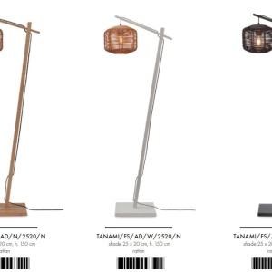 Lampadar eco din bambus cu ratan Tanami S nat/2520, nat 213572 universul-luminii.ro