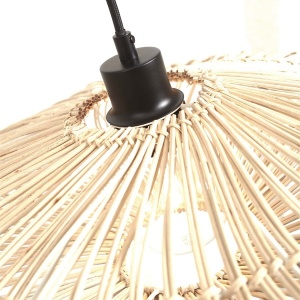 Lampadar eco din bambus cu ratan Zanzibar L white/55cm, white 213852 universul-luminii.ro