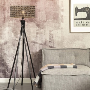 Lampadar eco din bambus Java 5-legs bl/50x22, bl 64622 universul-luminii.ro