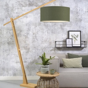 Lampadar eco din bambus Montblanc 6030 natur/ green forest 224652 universul-luminii.ro