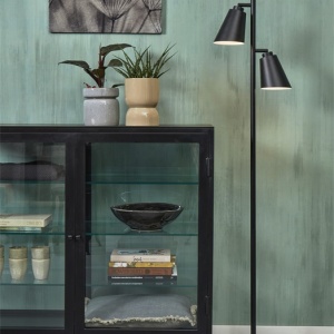 Lampadar, Lampa de podea cu doua spoturi directionabile Bremen negru 200752 universul-luminii.ro