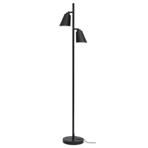 Lampadar, Lampa de podea cu doua spoturi directionabile Bremen negru