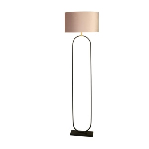 Lampadar/Lampa de podea decorativa Modish negru/roz