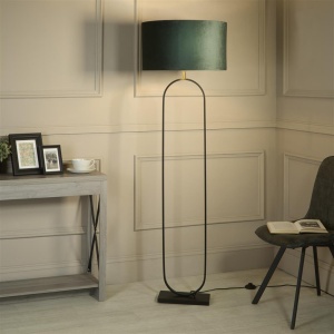 Lampadar/Lampa de podea decorativa Modish negru/verde - Img 2