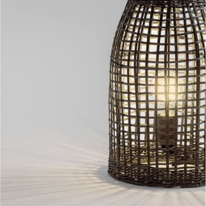 Lampadar/Lampa de podea decorativa ratan natural, NAOS H 54,5cm 244282 universul-luminii.ro