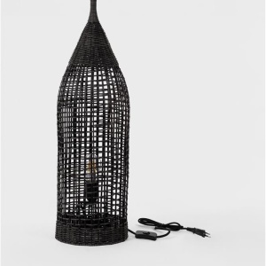 Lampadar/Lampa de podea decorativa ratan natural, NAOS H 73cm 167642 universul-luminii.ro