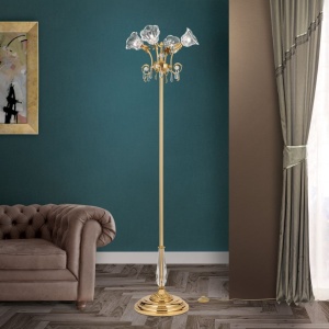 Lampadar, Lampa de podea design clasic LA BOHEME, auriu 241512 universul-luminii.ro
