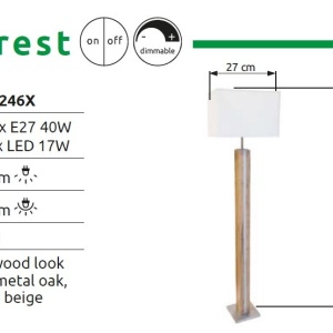 Lampadar/Lampa de podea design decorativ FOREST 240532 universul-luminii.ro