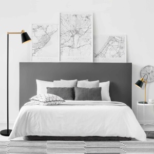 Lampadar, lampa de podea design modern Ging negru, auriu - Img 2